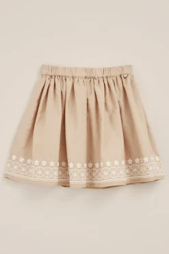 Meisjes rok met embroideries