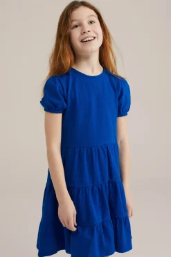 Meisjes seersucker jurk