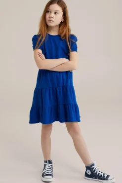 Meisjes seersucker jurk