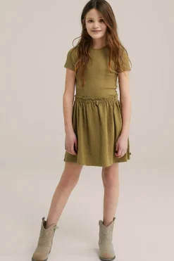 Meisjes seersucker jurk