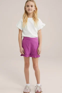 Meisjes seersucker T-shirt