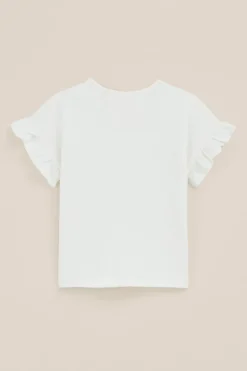 Meisjes seersucker T-shirt