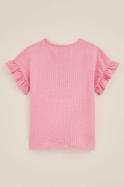 Meisjes seersucker T-shirt