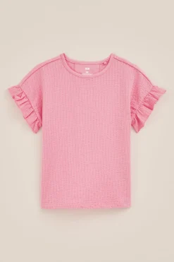 Meisjes seersucker T-shirt