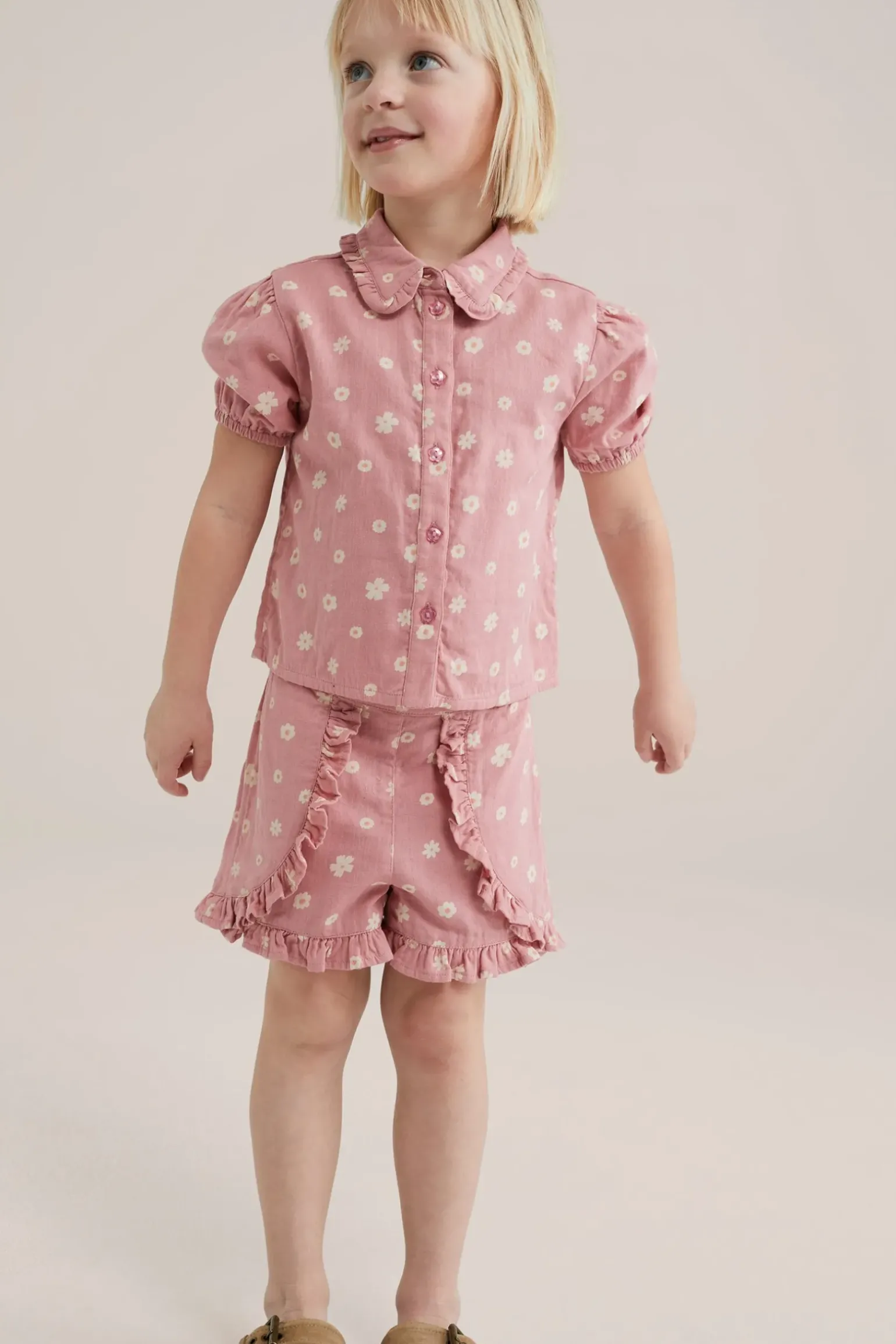 Meisjes short met dessin