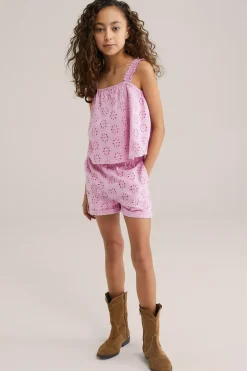Meisjes short met embroidery