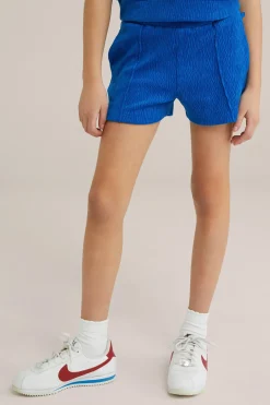 Meisjes short met structuur