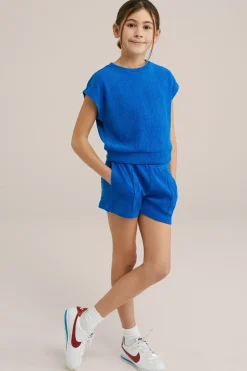 Meisjes short met structuur