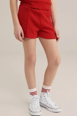 Meisjes short met structuur