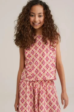 Meisjes singlet met dessin