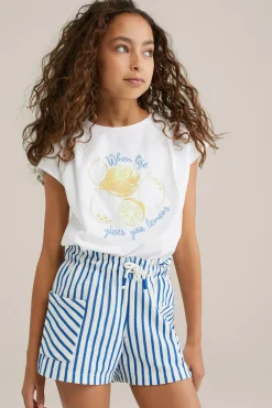 Meisjes singlet met embroidery