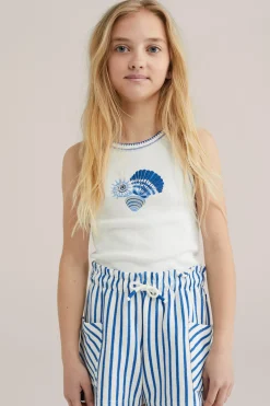 Meisjes singlet met opdruk