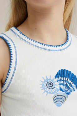 Meisjes singlet met opdruk