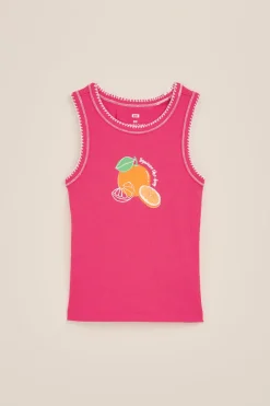Meisjes singlet met opdruk