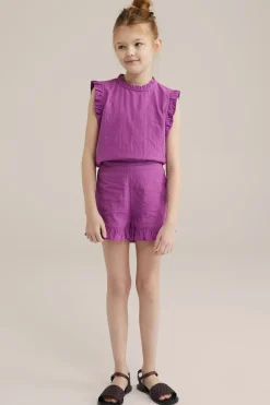 Meisjes singlet met volants