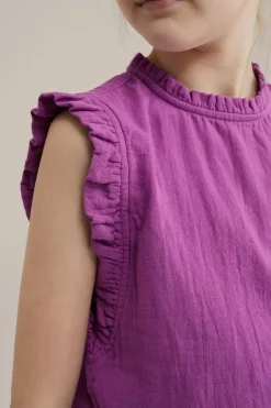 Meisjes singlet met volants
