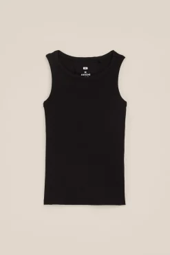 Meisjes singlet van ribstof