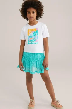 Meisjes skort met dessin