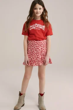 Meisjes skort met dessin