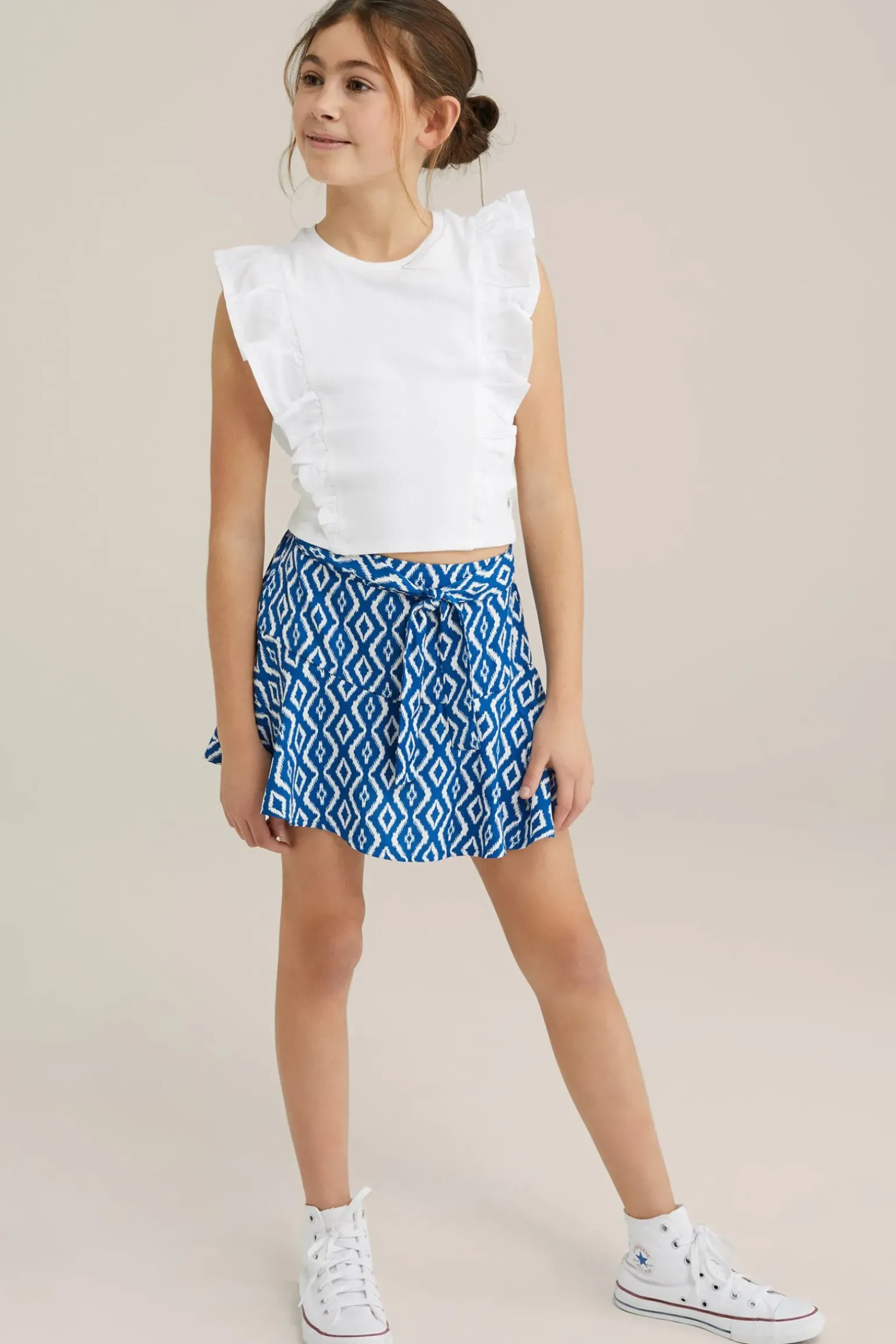 Meisjes skort met dessin