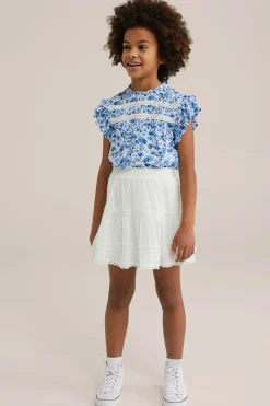 Meisjes skort met embroidery