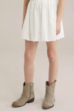 Meisjes skort met embroidery