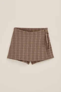 Meisjes skort met structuur