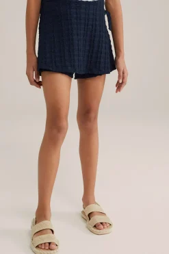 Meisjes skort met structuur
