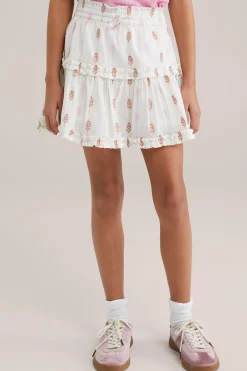 Meisjes skort met structuur