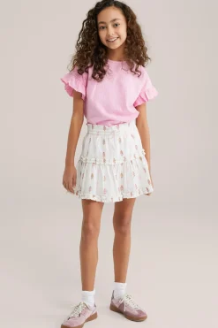 Meisjes skort met structuur