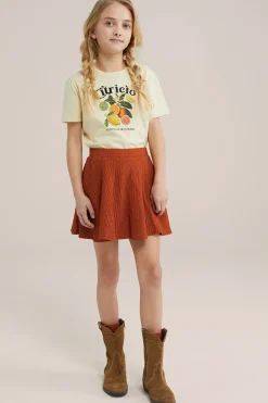 Meisjes skort met structuur