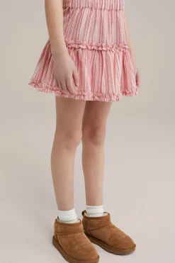 Meisjes skort met structuur