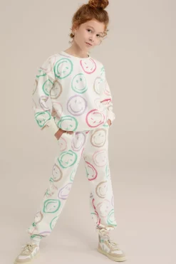 Meisjes SmileyWorld&reg; joggingbroek met dessin