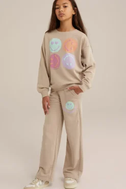 Meisjes SmileyWorld&reg; straight fit joggingbroek