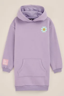 Meisjes SmileyWorld&reg; sweatjurk met opdruk