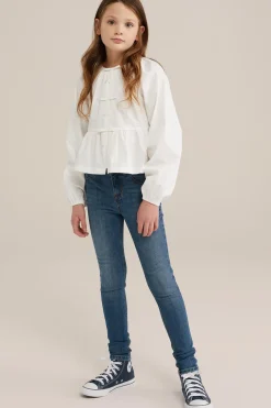 Meisjes super skinny jegging met stretch