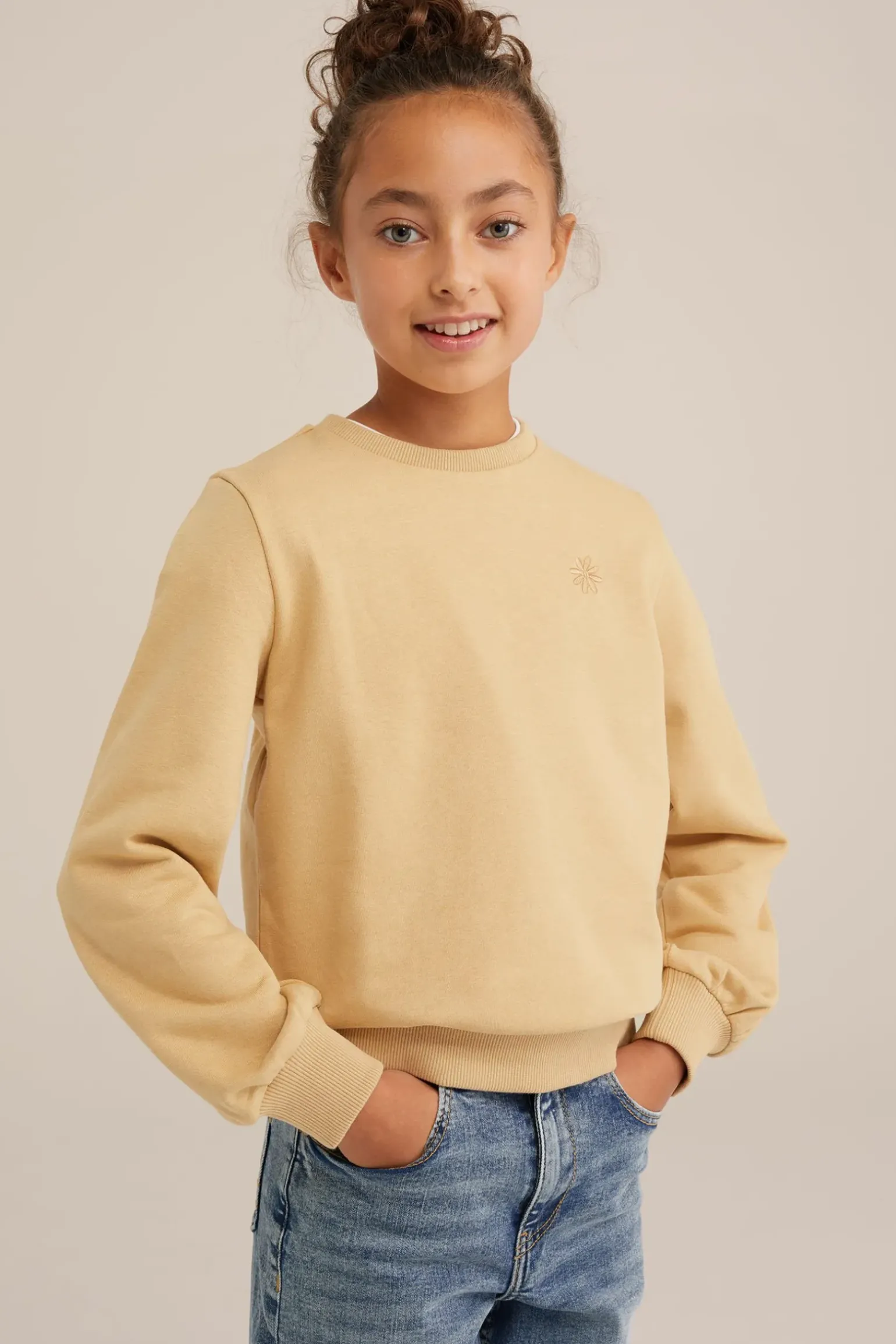 Meisjes sweater met embroidery