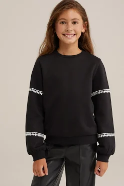 Meisjes sweater met embroidery