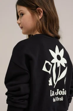 Meisjes sweater met opdruk