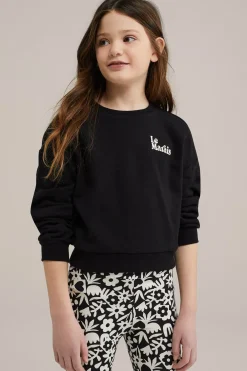 Meisjes sweater met opdruk
