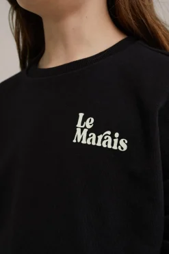 Meisjes sweater met opdruk