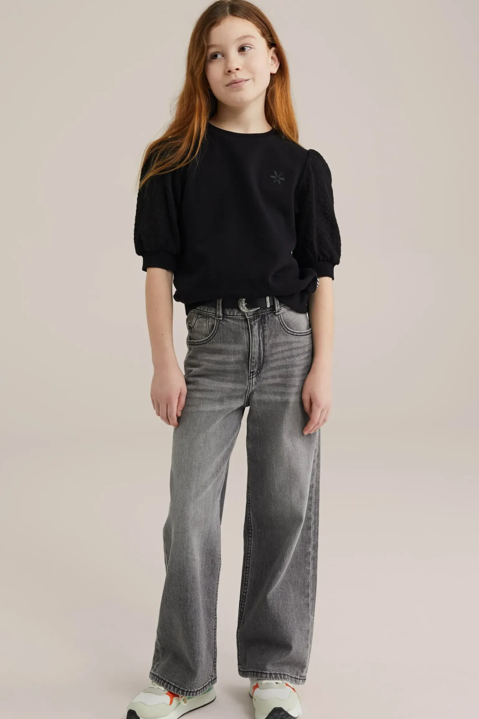 Meisjes sweater met structuur