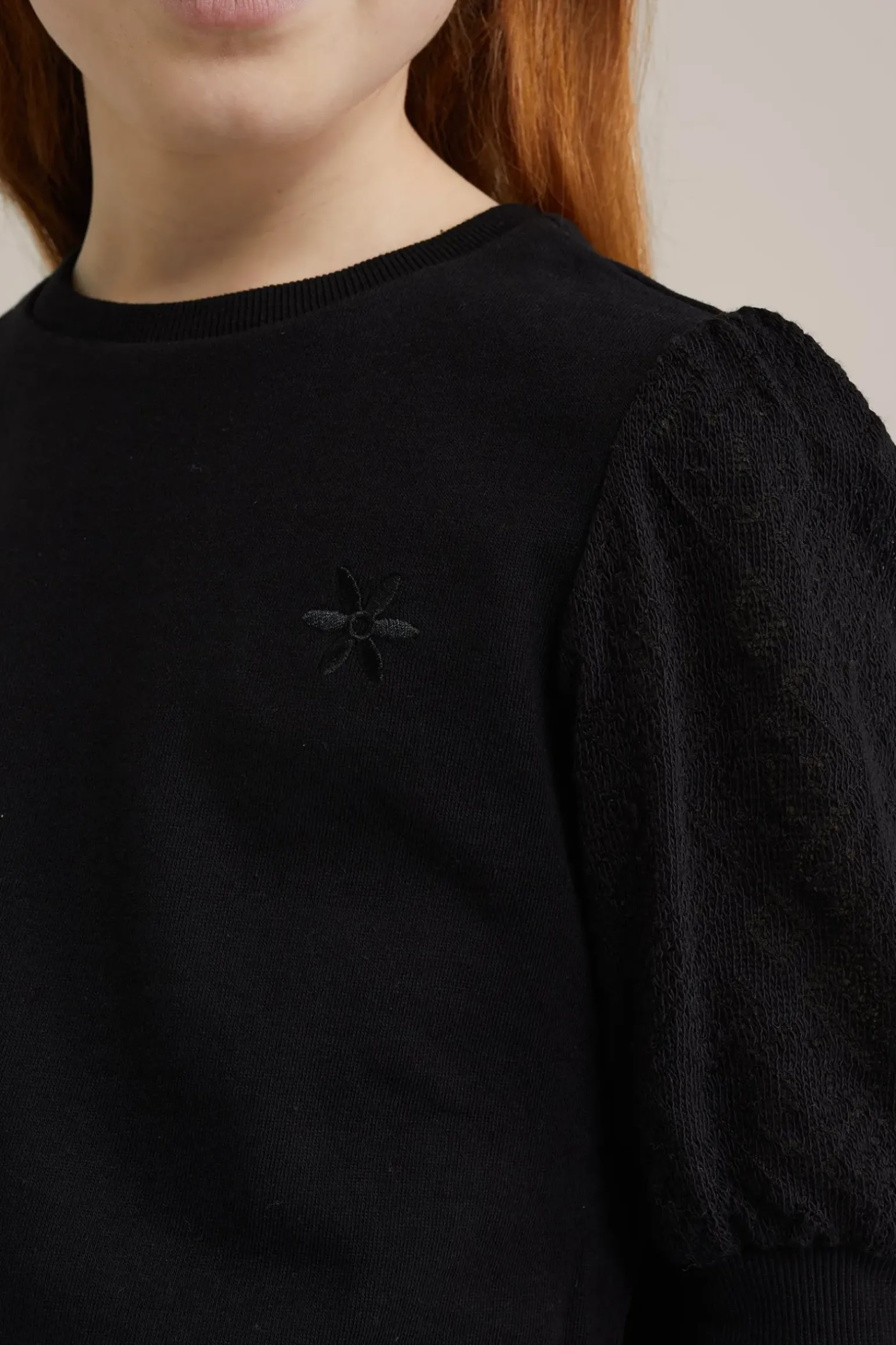 Meisjes sweater met structuur