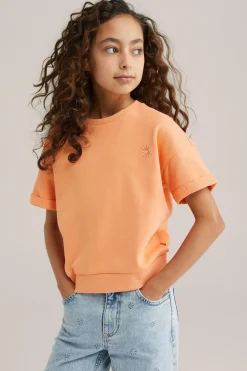 Meisjes sweat t-shirt met embroidery