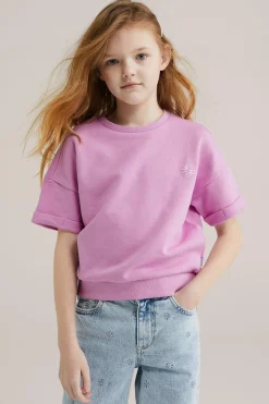Meisjes sweat t-shirt met embroidery