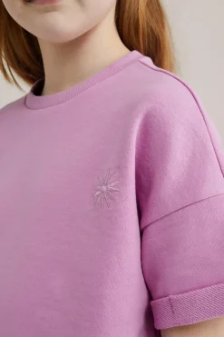 Meisjes sweat t-shirt met embroidery