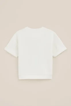 Meisjes sweat t-shirt met opdruk