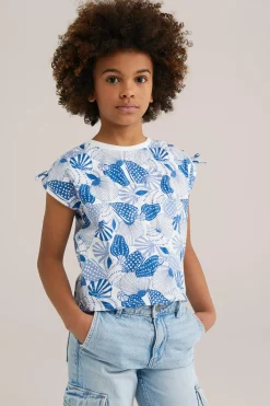 Meisjes top met dessin