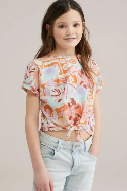 Meisjes top met dessin