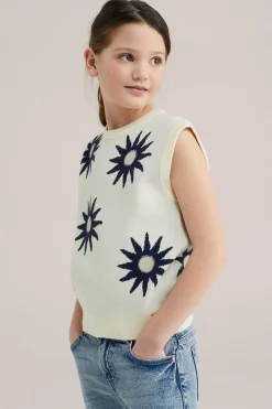 Meisjes top met dessin